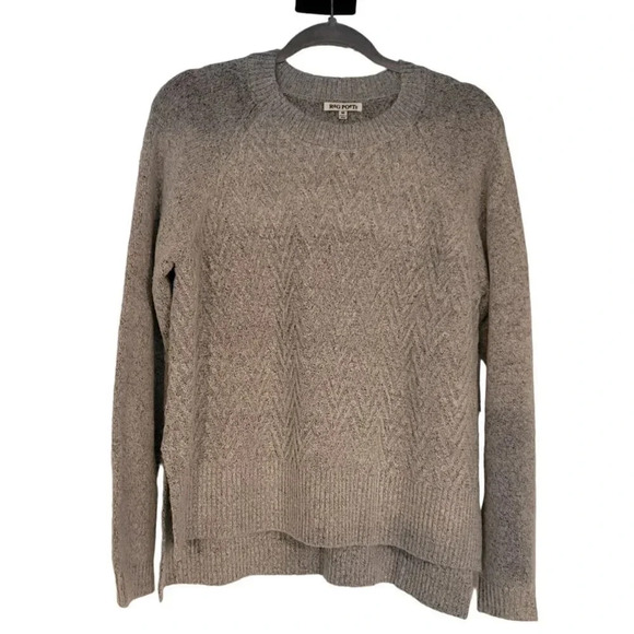 Rag Poets Size M Gray Sweater Pullover Geometric Oversized Relaxed K2Y - Picture 1 of 9